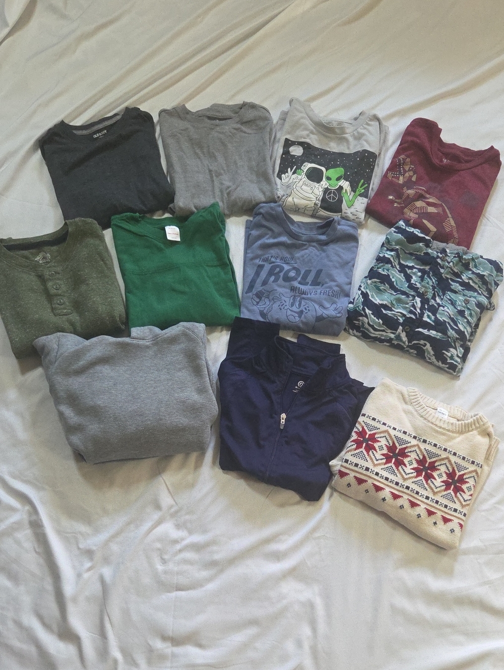 Mixed Boys 11 Piece Tops Bundle - Assorted Colors